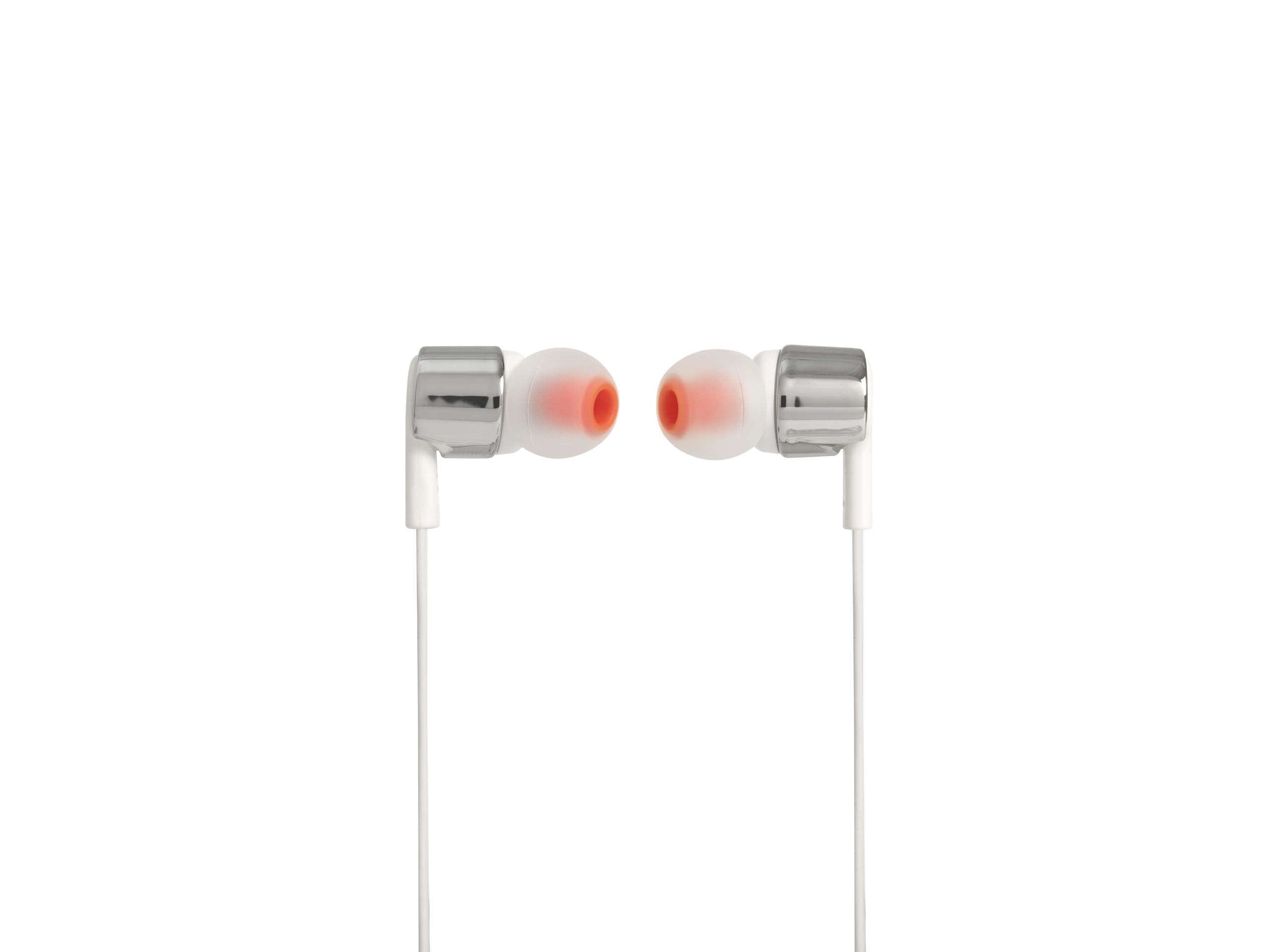 JBL T210 Pure Bass in-Ear Headphones with Microphone - White