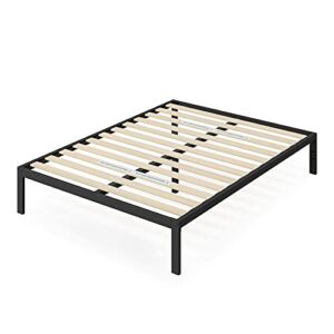 ZINUS Mia Metal Platform Bed Frame / Wood Slat Support / No Box Spring Needed / Easy Assembly, Black, Full