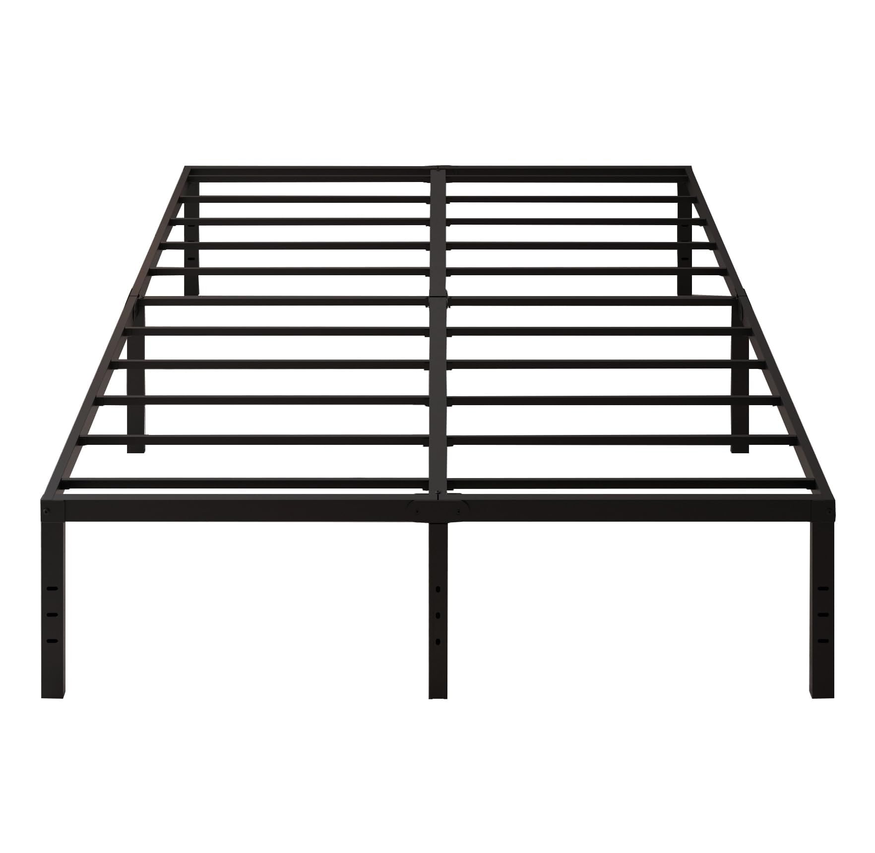 caziwhave California King Bed Frames 14 Inch High Cal King Size Heavy Duty Metal Mattress Foundation Platform Sturdy Steel Slat Support No Box Spring Needed Easy to Assembly Non Slip