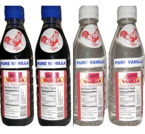 4 x mixed danncy pure mexican vanilla extract from mexico 12oz each 4 plastic bottle lot sealed by danncy