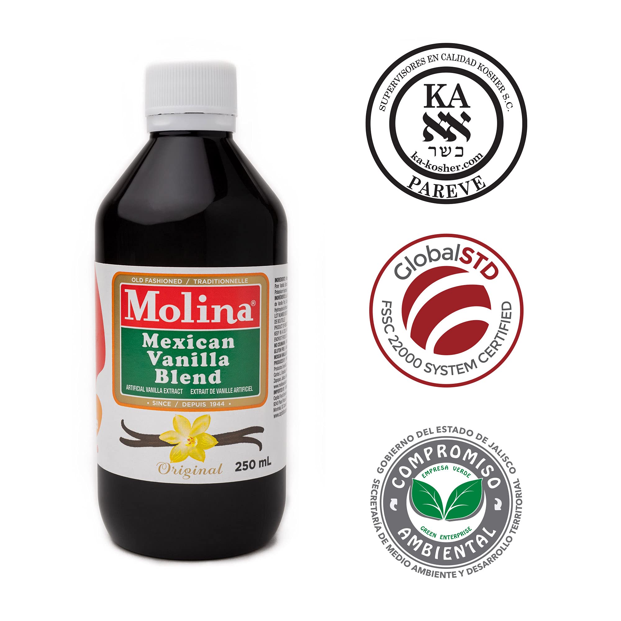 Molina Mexican Vanilla Blend Extract - Original, 8.3 Fl Oz