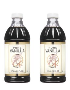 signature pure vanilla extract, deep, rich flavor and aroma , total net weight: 16 fl oz (473 ml) - pack of 2