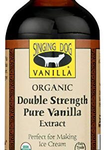 Singing Dog Organic Double Strength Pure Vanilla Extract, 4oz