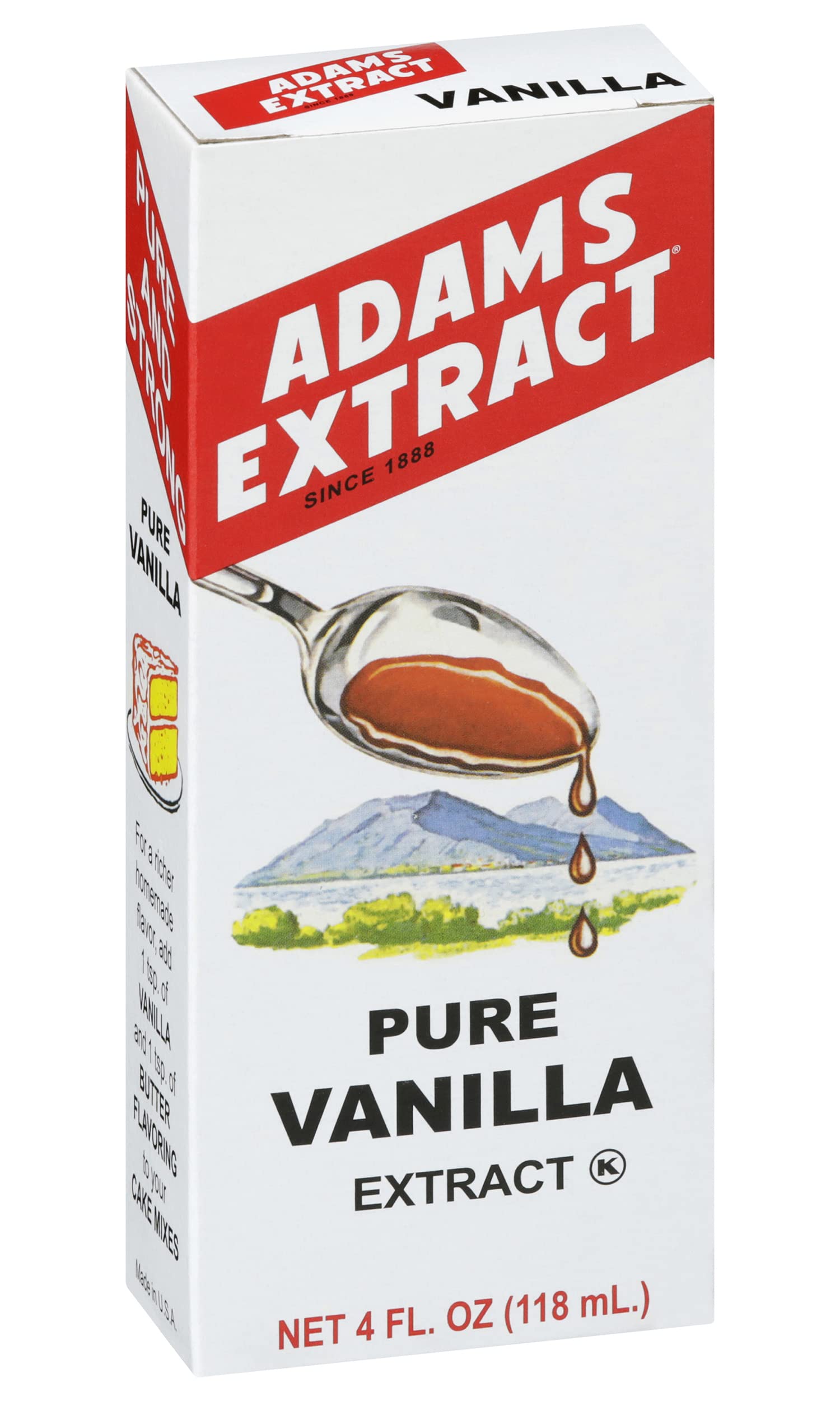 Adams Extract Pure Vanilla Extract 4 fl oz (Pack of 1)