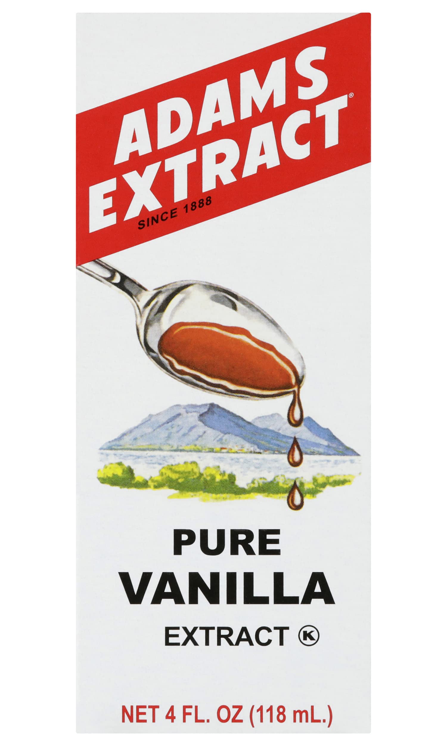 Adams Extract Pure Vanilla Extract 4 fl oz (Pack of 1)