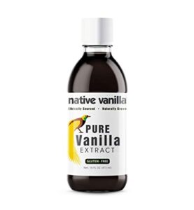 16 oz pure vanilla extract - 100% real vanilla extract - made from grade b vanilla beans - for cooking, drinks & desserts - 100% vegan, sugar free & kosher - non-gmo & gluten-free - native vanilla