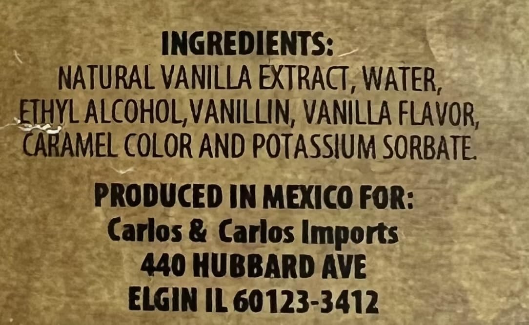 Authentic Clear Mexican Vanilla Totonacs 33.2 Oz (1 liter bottle)