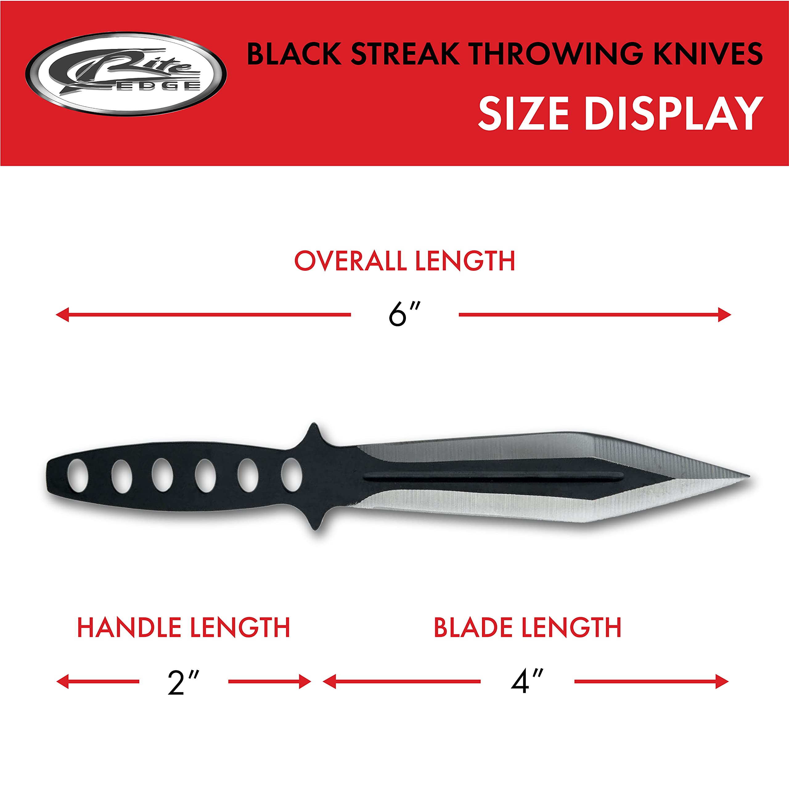 Szco Supplies Black Streak Throwing Knives Set