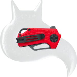 FOX BLACK Knives Puck Liner Lock BF-761R Red G10 and D2 Steel Pocket Knife