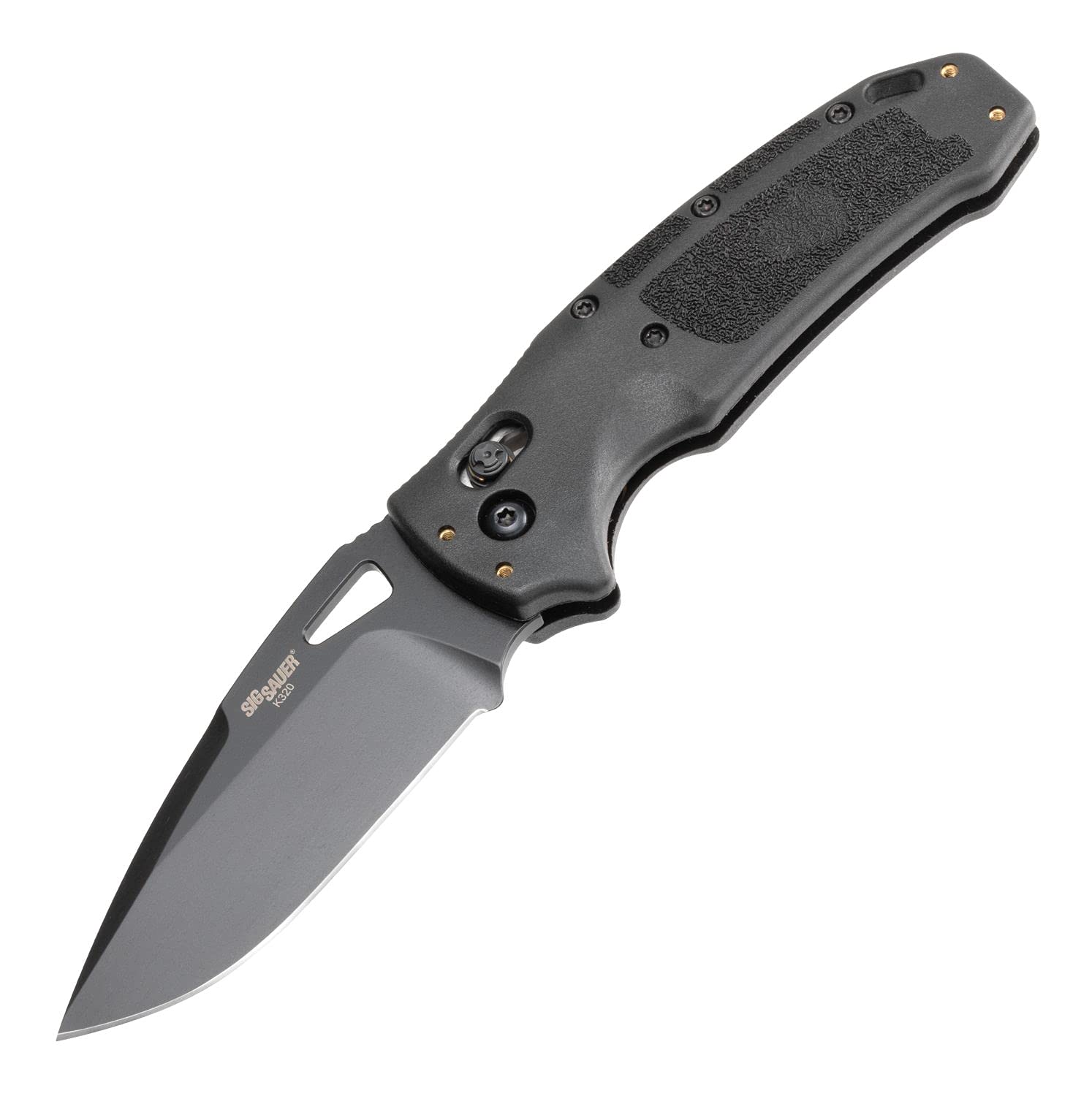 Hogue Sig Sauer K320 Nitron Folding Knife Black 3.5 in. Able Lock Drop Point