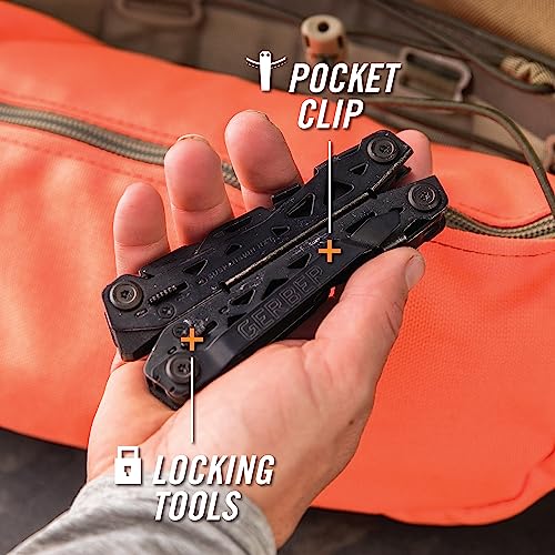 Gerber Gear Suspension-NXT 15-in-1 Multi-Tool Pocket Knife Set - EDC Gear and Equipment Multi-Tool with Pocket Clip - Black