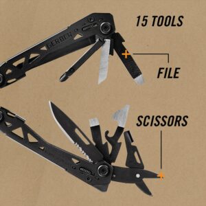 Gerber Gear Suspension-NXT 15-in-1 Multi-Tool Pocket Knife Set - EDC Gear and Equipment Multi-Tool with Pocket Clip - Black