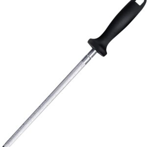 Bkinpid Knife Sharpening Rod Steel Professional Kitchen Sharpener 13 Inch Black