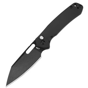 cjrb pyrite-alt (j1925a) folding pocket knife with 3.11'' black pvd ar-rpm9 wharncliffe blade black pvd steel handle,button lock edc knife for tactical,outdoor,hiking and gift