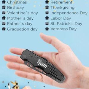 Grand Way Personalized Gift for Men - Customized Pocket Knife Engraved Gifts Dad Husband Custom Knives Idea Birthday Christmas Valentine's Day Anniversary Stocking Stuffers 6681 PS