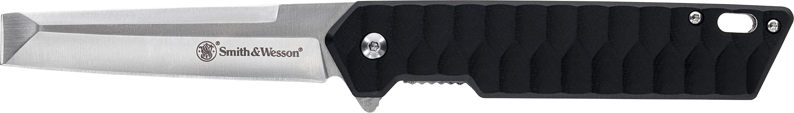 Smith & Wesson 24/7 Folding Cleaver with Chisel Blade and 7.75 Overall Length 3.25 in Blade Length,Black