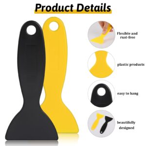 10 Pieces Plastic Scraper Putty Knife Flexible Resin Scraper Paint Scrapers Air Bubble Remover Sticker Installation Tool for 3D Printing Resin Removal Patching Spackling Decal