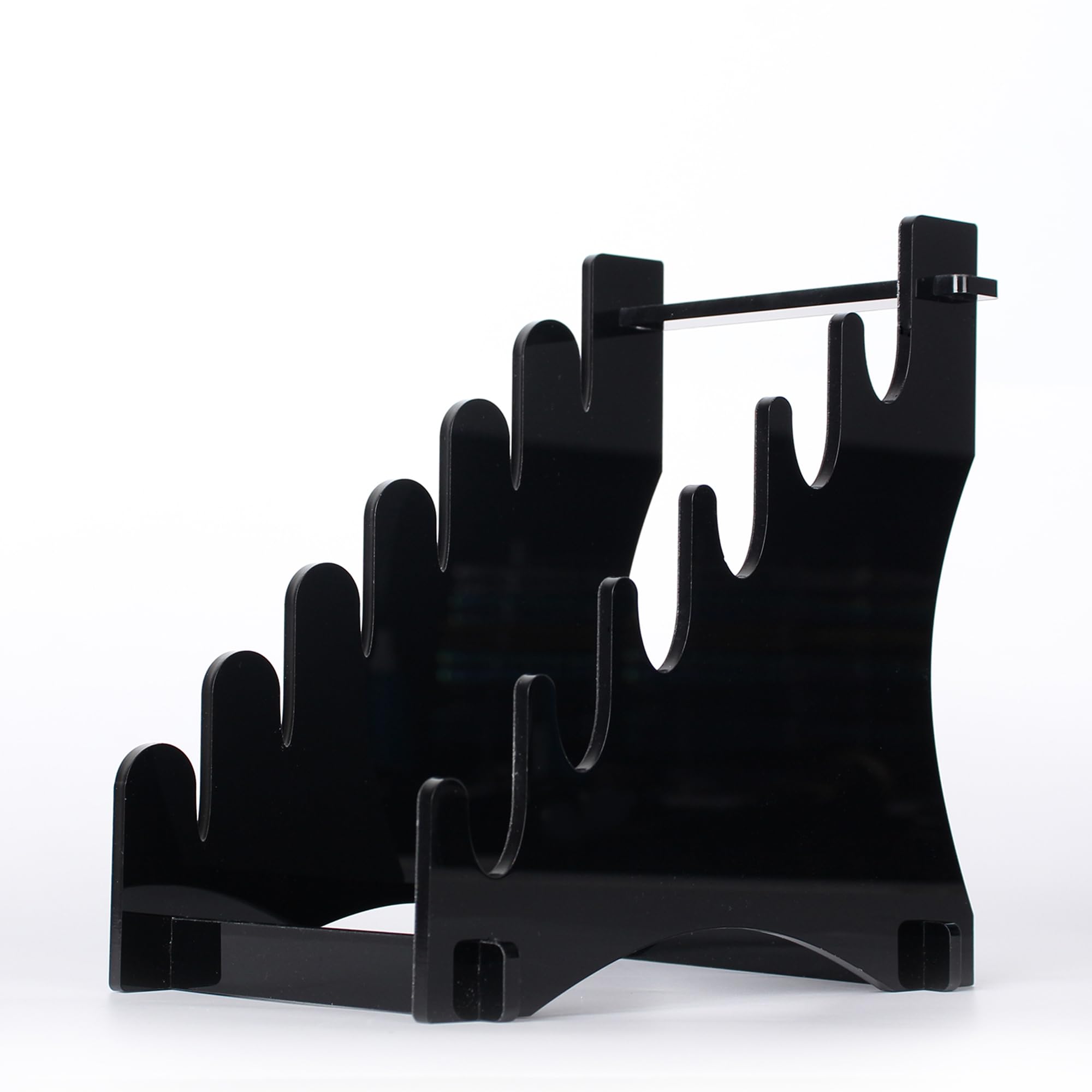 Knife display stand,knife holder,knife stand,knife collection display stand, Acrylic Knife Display Stand for Kitchen Knife Storage or Outdoor Tactical Knife,Knife Organization and Display (black)