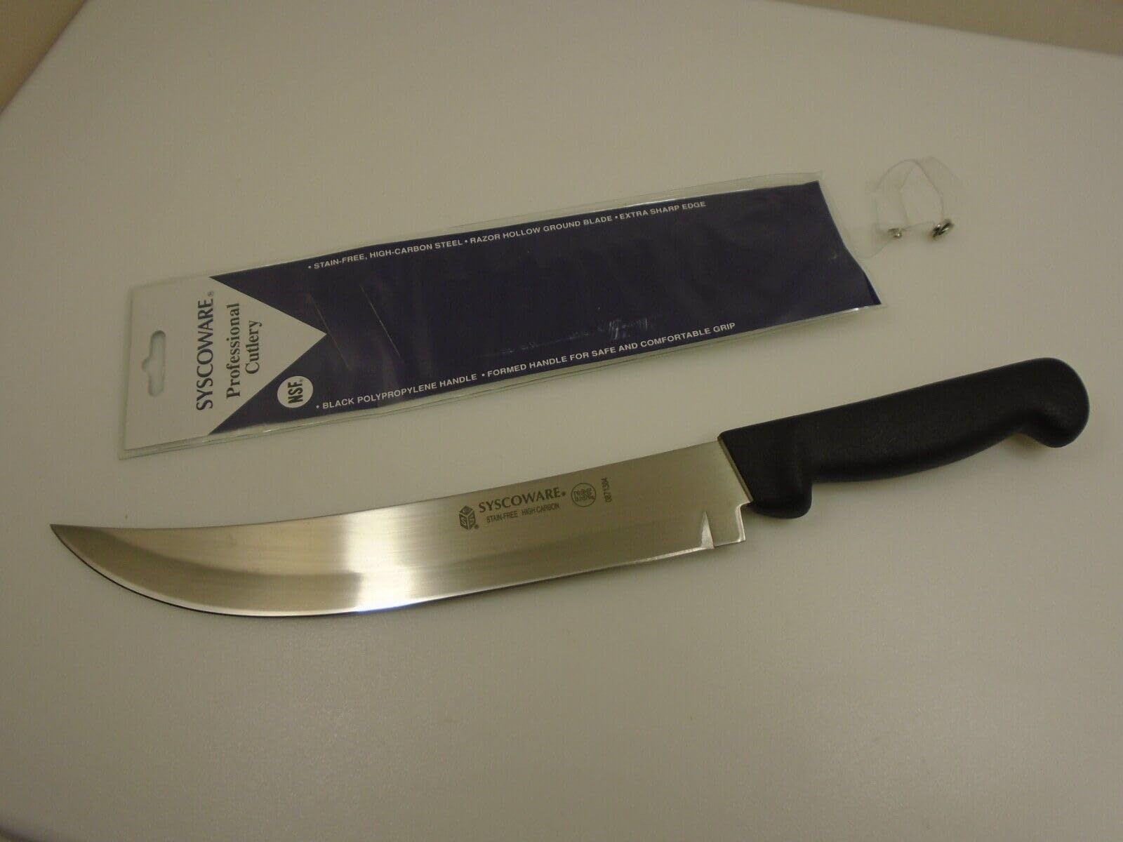 Standard Traditional 10 inch Chefs Cimeter Knife Stiff Stainless Restaurant Kitchen