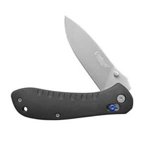 Camillus ROVAX 7.6-Inch Folding Knife, Pocket Knife with CUDA-Lock and GFN Handle, Black