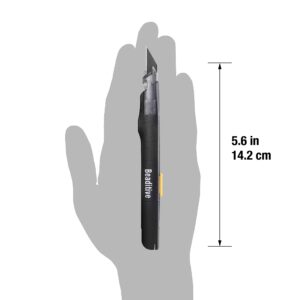 Beaditive High Precision Detail Craft Knife with 10 Blades - 30 Degree Blade Utility Knife - Art, Craft, Model Making (1 Black Knife, 10 Black Blades)