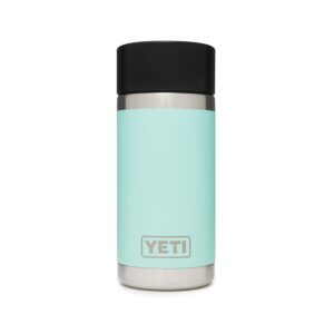 YETI Rambler 12 oz Bottle, Stainless Steel, Vacuum Insulated, with Hot Shot Cap, Seafoam