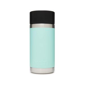 YETI Rambler 12 oz Bottle, Stainless Steel, Vacuum Insulated, with Hot Shot Cap, Seafoam