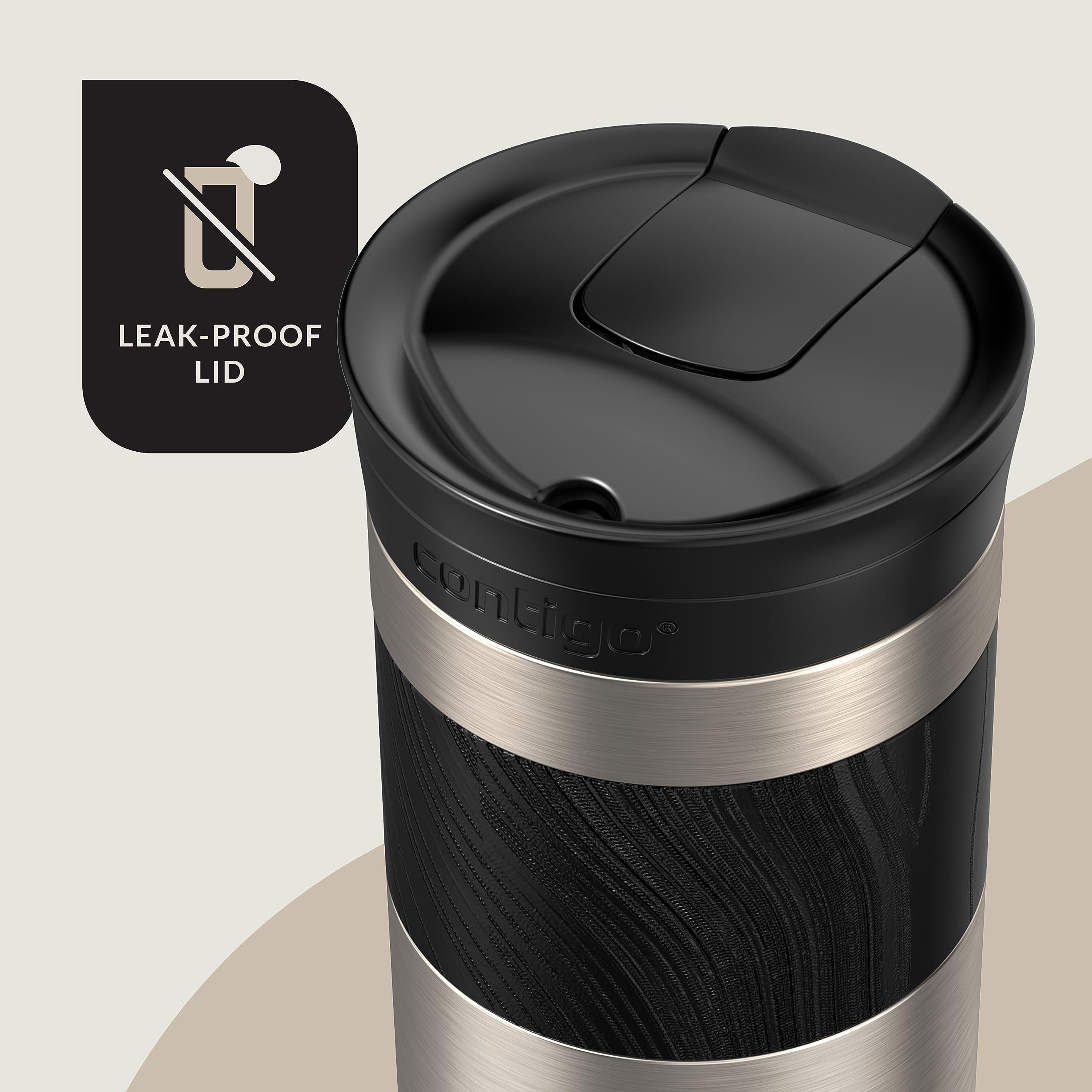 Contigo Byron Vacuum-Insulated Stainless Steel Travel Mug with Leak-Proof Lid