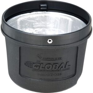 Global Industrial Black Outdoor Ashtray, 1-1/2 Gallon