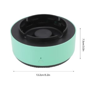 Smart Ashtray, Smokeless Ashtray Low Noise Compact with Aromatherapy Tablet for Office (Green and Black)