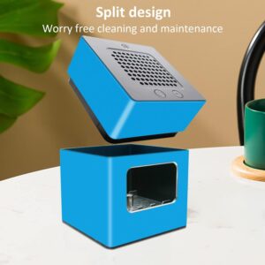 VTAR Ashtray Smokeless with Lighter USB-C Rechargeable Indoor Household or Office Smoke Exhaust Ashtray(Blue)