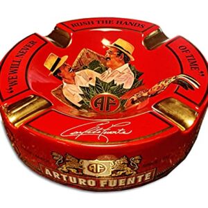 Limited Edition Large 9 inch Arturo Fuente Porcelain Cigar Ashtray Red