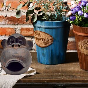 YIMIFLA Cigar Ashtrays, Big Monkey Cigar Ashtrays for Outdoor Patio Indoor Home Decor Garden Cast Iron, Best Gift for Smokers Men and Women