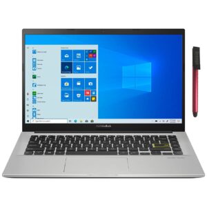 asus vivobook 14" fhd laptop computer, intel core i3 1005g1 up to 3.4ghz, 4gb ddr4 ram, 128gb pcie ssd, 802.11ac wifi, bluetooth 4.1, webcam, dreamy white, windows 10 s, 64gb flash drive