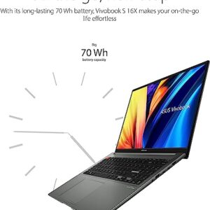 ASUS Vivobook 15.6" 3K (2880x1620) Laptop 2023 | Intel i7-12700H 14-Core | Iris Xe Graphics | Backlit Keyboard | Fingerprint | Thunderbolt 4 | HDMI 2.1 | WiFi 6E | 16GB DDR4 512GB SSD | Win11 Home