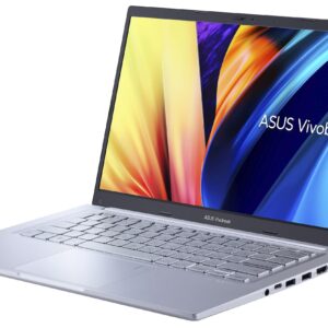 ASUS Vivobook 14" FHD (1920x1080) IPS Laptop 2023 | Intel i7-1260P 12-Core | Intel Iris Xe Graphics | Backlit Keyboard | Fingerprint | USB-C | Wi-Fi 6 | 16GB DDR4 512GB SSD | Win11 Pro