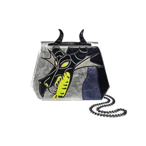 danielle nicole disney sleeping beauty maleficent crossbody bag, black