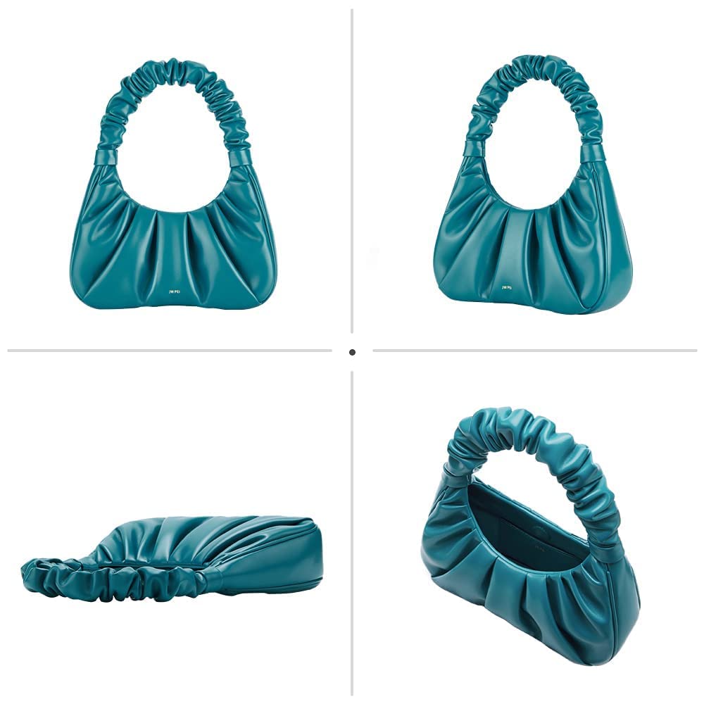 JW PEI Women's Gabbi Ruched Hobo Handbag (Peacock Blue)