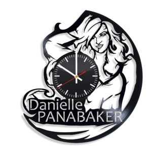 brostore decor danielle panabaker vinyl wall clock, clock with the image of the actor, american actress, art, danielle nicole panabaker gift for any occasion