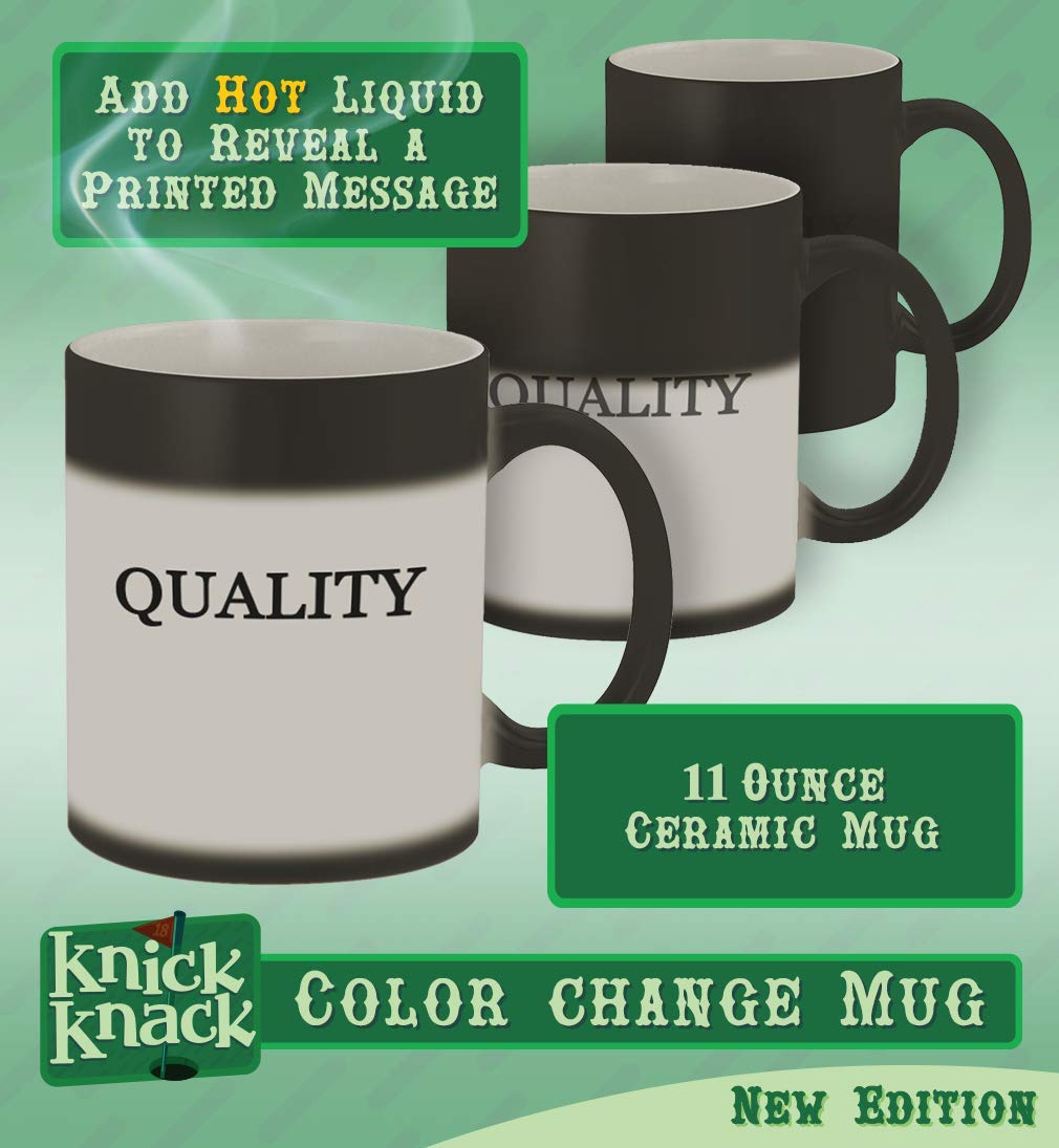 Knick Knack Gifts #nicoles - 11oz Colored Handle and Rim Coffee Mug, Black