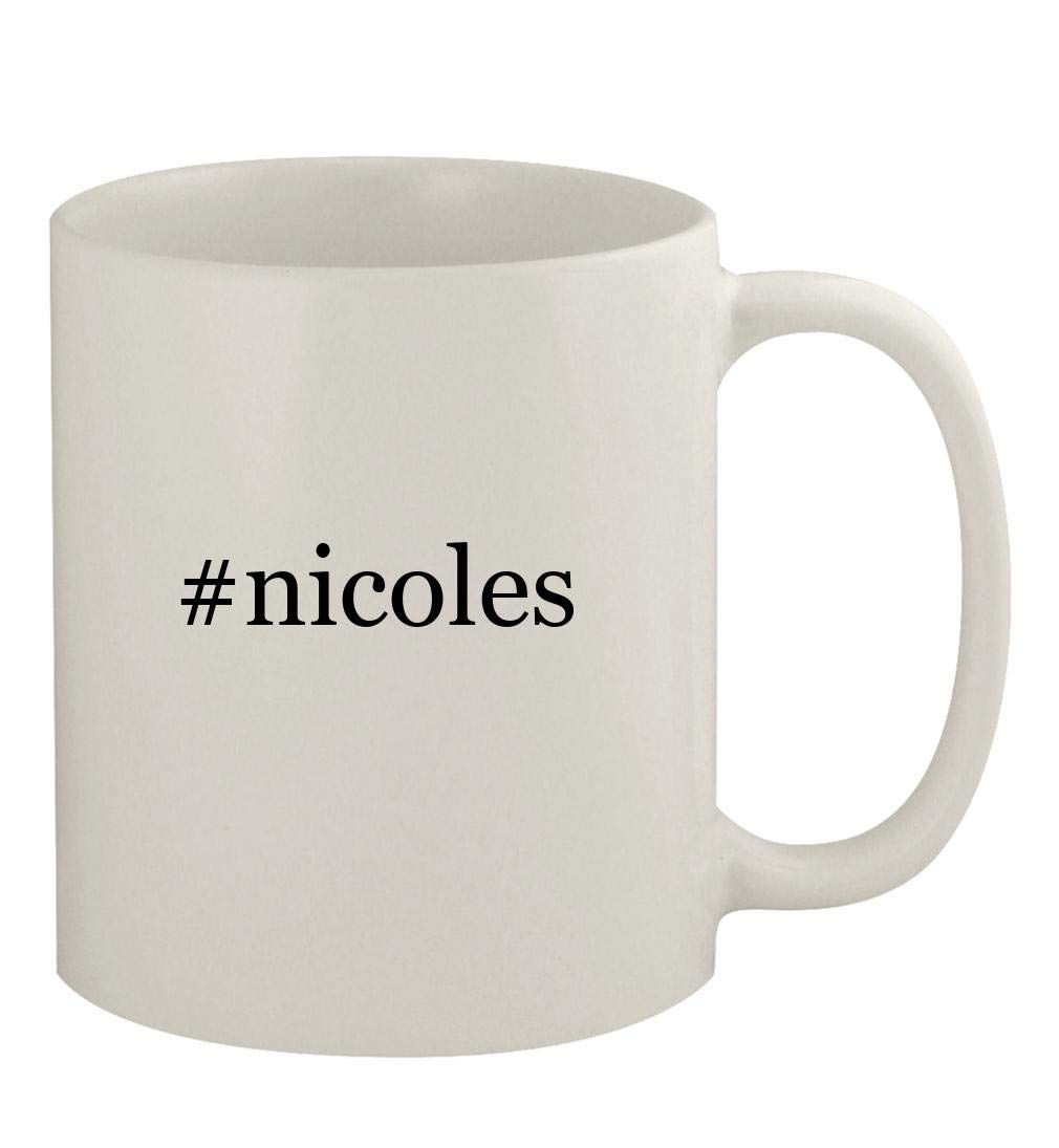 Knick Knack Gifts #nicoles - 11oz Ceramic White Coffee Mug, White