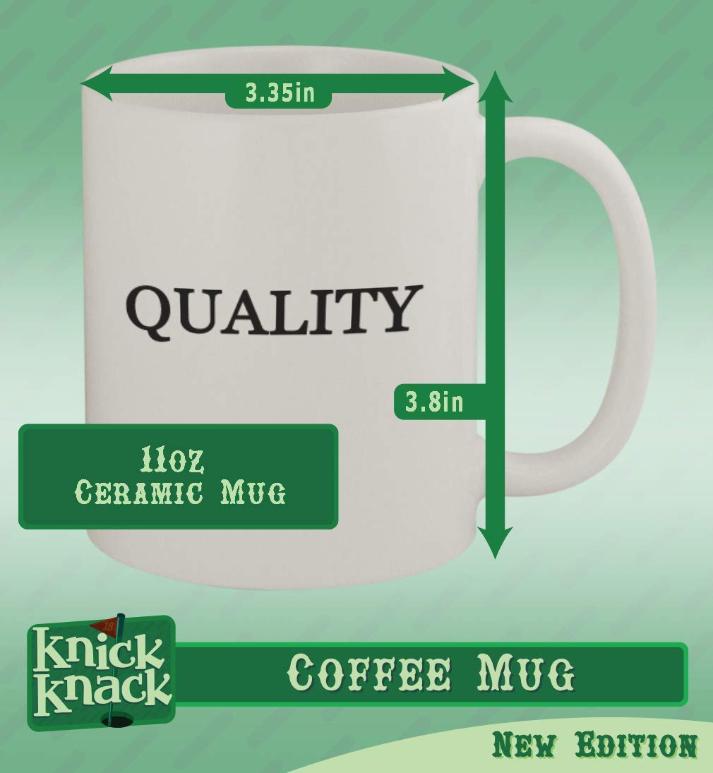 Knick Knack Gifts #nicoles - 11oz Ceramic White Coffee Mug, White