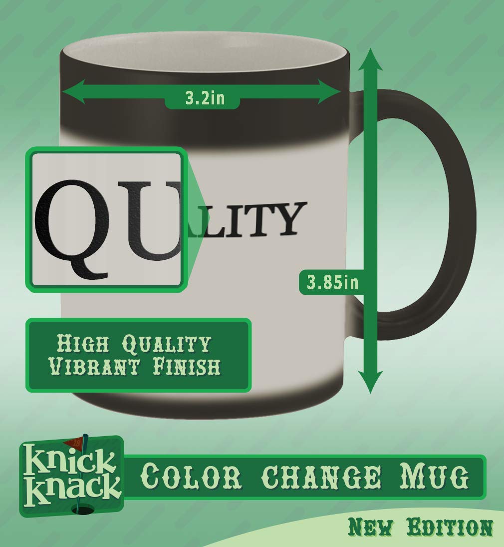 Knick Knack Gifts #nicoles - 11oz Hashtag Magic Color Changing Mug, Matte Black