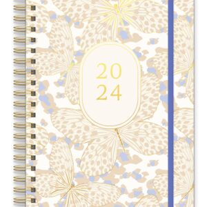 Southworth Planner (January 2024-December 2024), 8.5" x 11", Soft Butterfly, Premium 28#/105 gsm Paper, Large Twin Wire (91042)