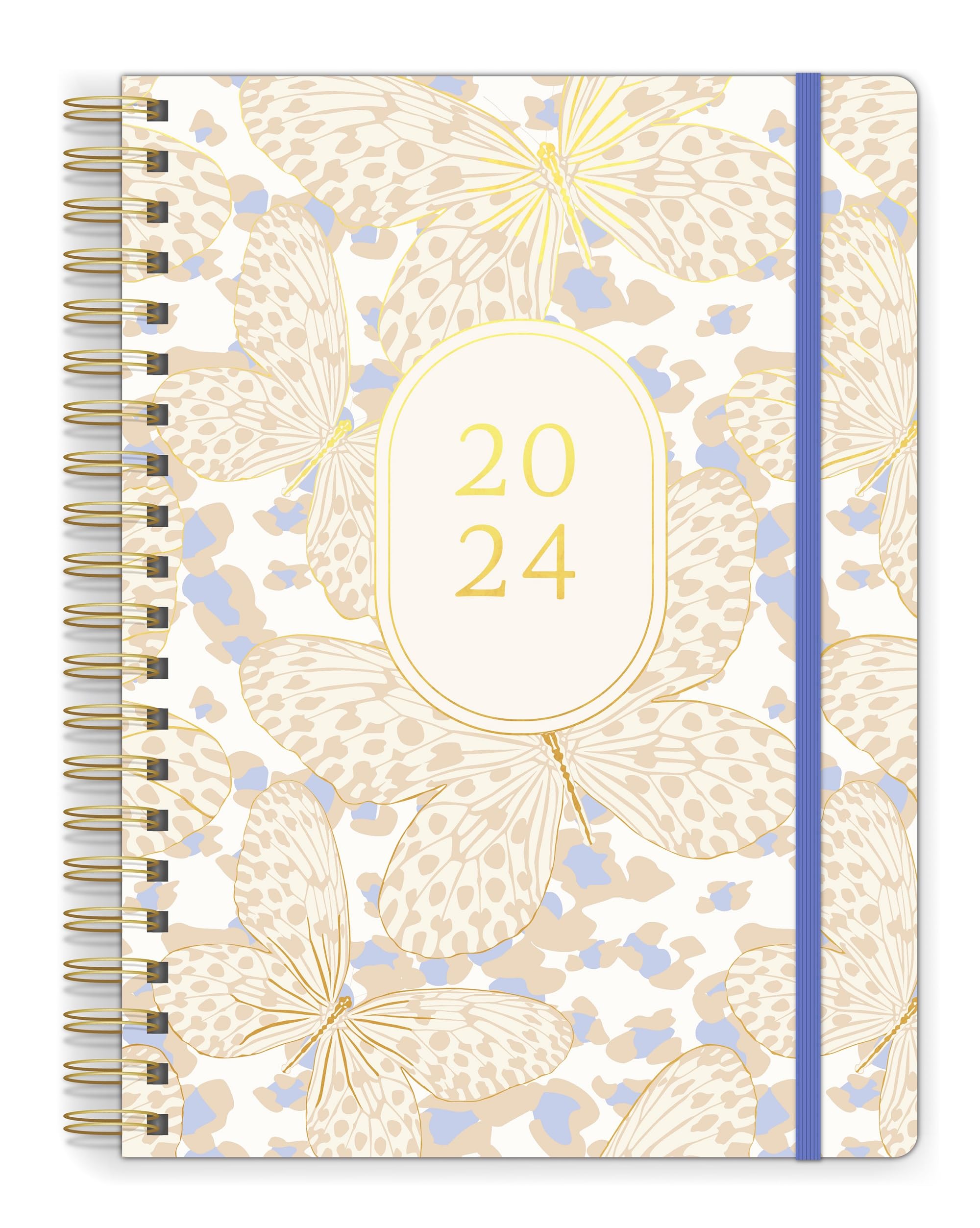 Southworth Planner (January 2024-December 2024), 8.5" x 11", Soft Butterfly, Premium 28#/105 gsm Paper, Large Twin Wire (91042)