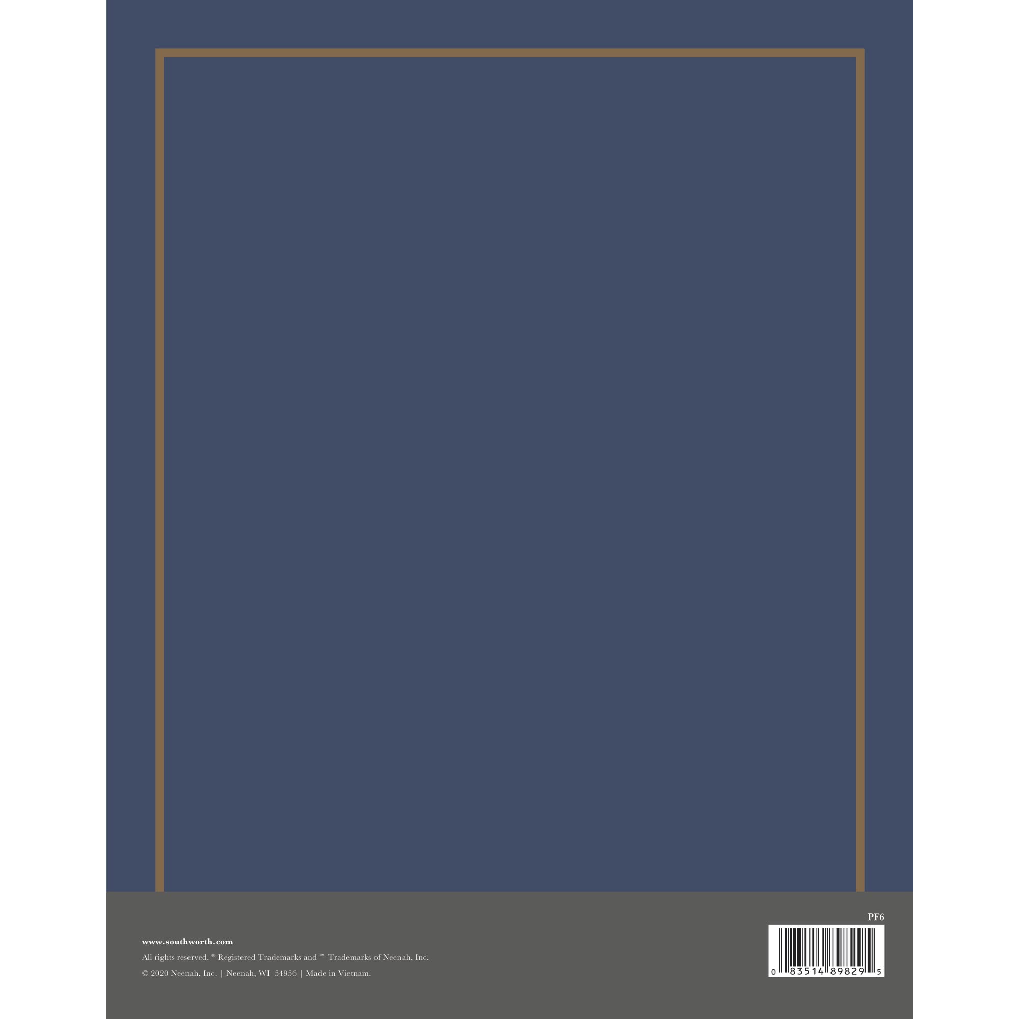 Southworth® Certificate Jackets, Navy/Gold Foil Border, Pack of 5