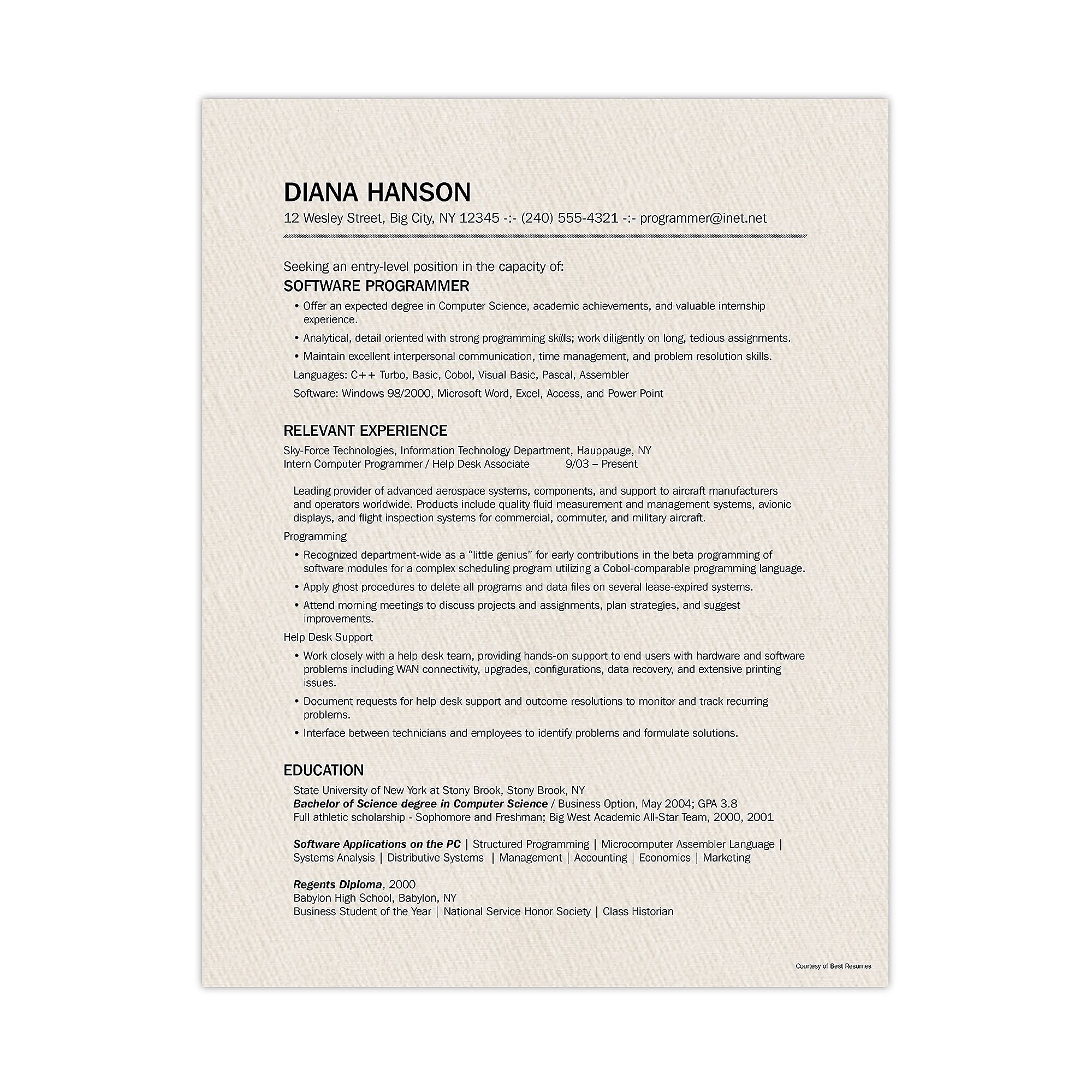 Southworth® 100% Cotton Résumé Paper, 8 1/2" x 11", 32 Lb, 100% Recycled, Almond, Pack Of 100