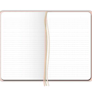 Southworth Medium Case Bound Journal, 5.5" x 8.25", Cashmere Sweet Heart Design, Premium 28 lb/105 gsm Paper, 160 Lined Sheets (91274)