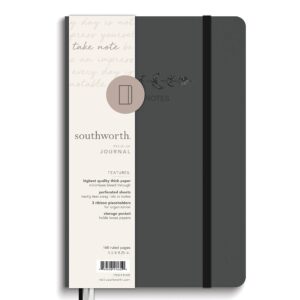 Southworth Medium Case Bound Journal, 5.5" x 8.25", Celestial Nightfall Design, Premium 28 lb/105 gsm Paper, 160 Lined Sheets (91435)