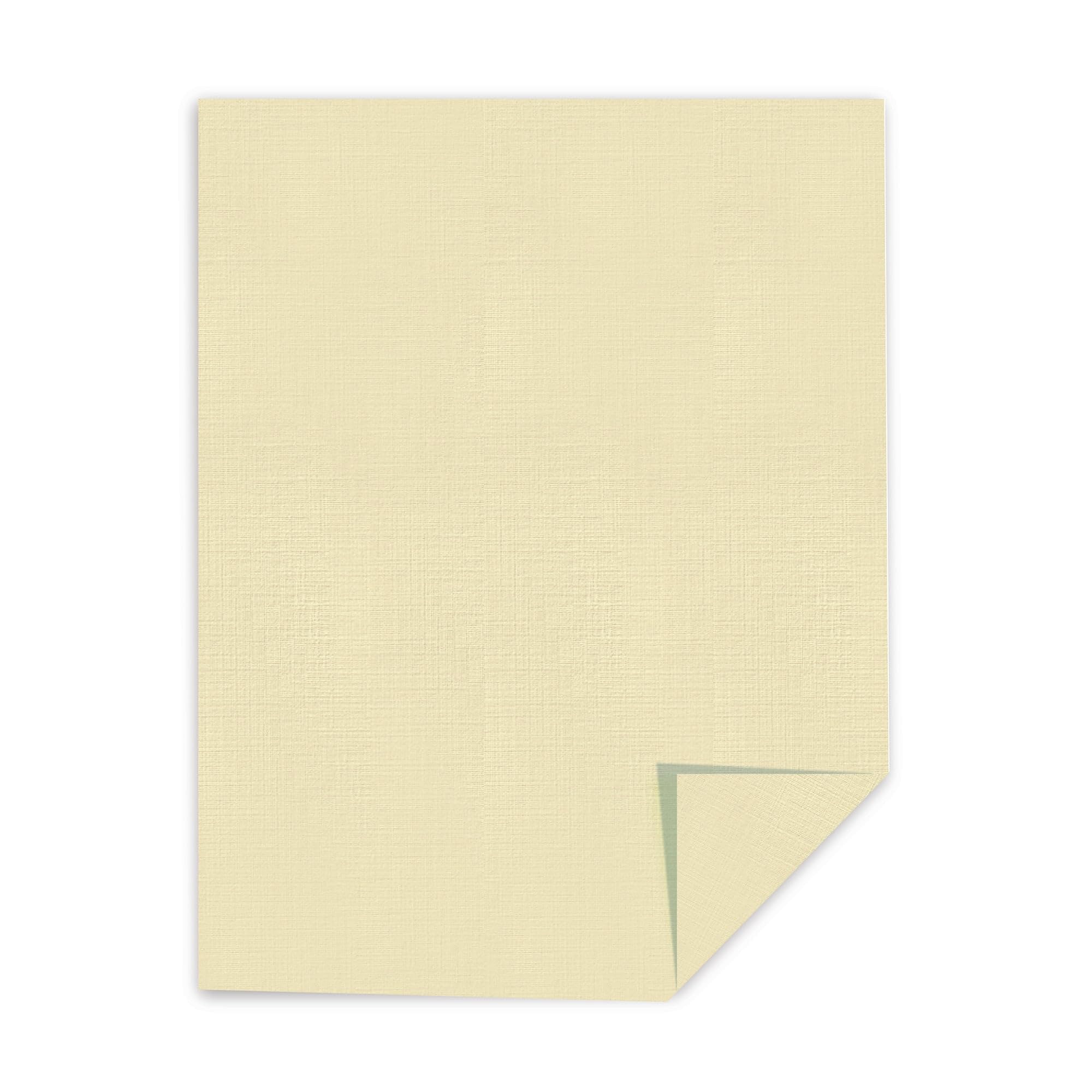 Southworth® 25% Cotton Linen Business Paper, Ivory, Letter (8.5" x 11"), 100 Sheets Per Pack, 24 Lb, 94 Brightness